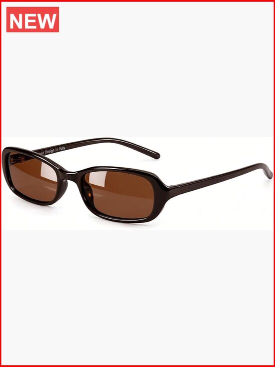 Polarized Retro Oval Sunglasses Trendy 90s Vintage Style main image 4